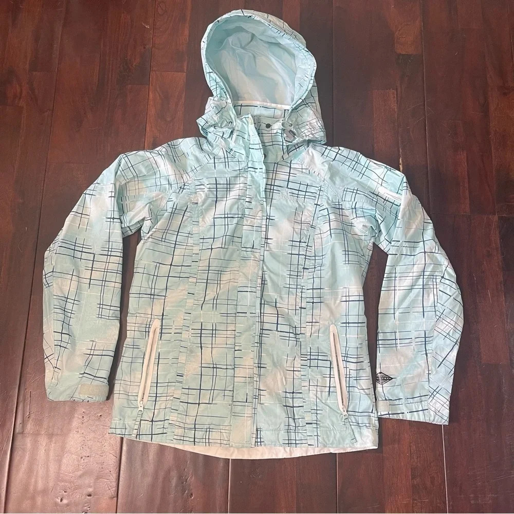 Columbia Sportswear Interchange Omni-tech Waterproof Jacket Women’s XS Blue